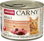 ANIMONDA Carny Adult Chicken, turkey and duck hearts - wet cat food - 200g