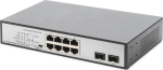 DIGITUS Switch 8-Port Gigabit 180W PoE Unmanaged schwarz