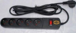 Power Strip Orvaldi ORV-5 Surge 5 sockets 3 m czarna (AP5-3M)