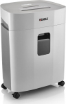 Paberipurustaja DAHLE PaperSAFE 380, 4x12mm, P4/F1/O1/T4/E3.15 lehte, 25L, krediitkaardid, CD-DVD, klambrid, valge/hall