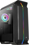 AER AEROCOOL ADVANCED TECHNOLOGIES Aerocool Gladiator Duo, Midi Tower, PC, Schwarz, ATX, micro ATX, Mini-ITX, ABS, SPCC, Gaming