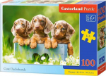 1565 Castorland Puzzle 100 Sweet dachshunds CASTOR
