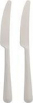 circulware PAPSTAR reusable knife, white polypropylene PP