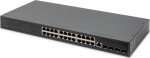 DIGITUS Switch 19" 24-Port +4x SFP+Gigabit managed schwarz