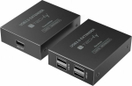 HUB USB Techly Extender / HUB 4-Portowy USB 2.0 Cat6 do 150m