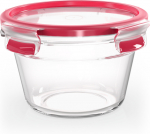 Emsa Clip&Close Glass Food Container 900 ml red