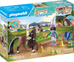 PLAYMOBIL Horses of Waterfall Zoe & Blaze with tournament course, Farm, 5 Jahr(e), Mehrfarbig, Kunststoff