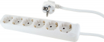 Schwaiger Steckdosenleiste 6 x Schuko 1.4m Wei&szlig;