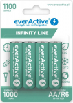 everActive Batteries R6/AA 1100 mAH, blister 4 SZT. INFINITY LINE, technology ready to use