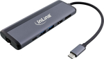 InLine 8-in-1 USB-C Multihub - HDMI - DP - USB 3.2 - PD 3.0 100W - MST (33278B)