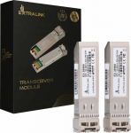 Extralink SFP+ Module 10G 2-pack, 10Gbps, LC/UPC, 850nm, 300m, multimode, DOM, Dedicated to HP/Aruba