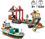 LEGO City Meresadam koos kaubalaevaga
