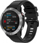 Fixed | Silicone Strap for Garmin QuickFit 26mm | Black
