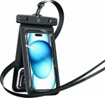 Usams USAMS Double waterproof case 6.7'' IP68 czarny/black FSD1401 (YD014)