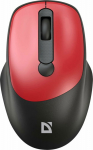 KIN Defender Mouse Wireless mouse, Defender FEAM MM-296, czarno-czerwona, Optical, 1600DPI