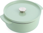 KitchenAid Casserole with Lid Cast Iron 26cm, light green