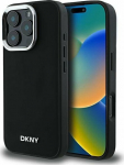 DKNY DKNY DKHMP16LPSCMCLK iPhone 16 Pro 6.3'' czarny/black hardcase Plain Silver Logo MagSafe