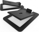 ?KAU KANTO AUDIO DESKTOP SPEAKER STANDS FOR LARGE SPEAKERS - BLACK (PAIR)