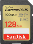 SanDisk EXTREME PLUS 128GB SDXC MEMORY, CARD 190MB/S 90MB/S UHS-I CL. 10