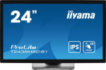 IIYAMA T2438MSC-B1 23.8IN IPS 10P TOUC, 1920X1080 525CD DP HDMI SPEAKER