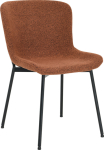 Chair MANOLO rust brown boucle