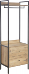 Hallway shelf HANNES 64x40xH180cm, rustic melamine