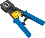 Techly Crimping tool for modular pass-through plugs RJ45/RJ12/RJ1