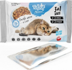 TufTuf TUF TUF 2x with cod, 2x with trout - wet cat food - 4x100g