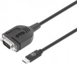 MANHATTAN USB-C On Serial DB9/RS232 Adapter PL2303GT 1m