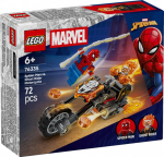 Lego Klocki Super Heroes 76335 Spider-Man vs. Ghost Rider on a Motorcycle