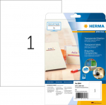 HERMA Inkjet film labels. A4 transp 210x297 mm SHINY. 10 St