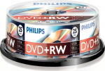 1x25 Philips DVD+RW 4.7GB 4x SP