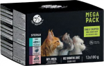 PETREPUBLIC Mega Pack Steril Tuna, turkey, beef - wet cat food - 12x100g