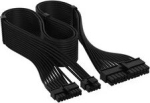Corsair Premium Sleeved 24-Pin ATX Cable, Gen 5, for Type 5 Power Supply - Black