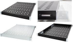 LogiLink 19" adjustable shelf 800mm Deep black - Rack Accessories