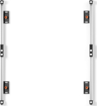 EDBAK ULS2500 Universal LED System for 2 cabinets 500mm | Black
