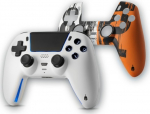 Enarxis Dynamic Media Spartan Gear - Sarissa Wireless Controller (compatible with playstation 5, playstation 4, PC, Switch) (colour: White + one extra faceplate)