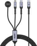 Kabel 3 w 1 Unitek 2.0 USB-C + Lightning + Apple Watch PD 100W 480 Mbps 1.2 m