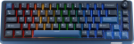 Ducky OK-M 65 Gaming Keyboard, 65%, US Layout (ANSI), KTT Wine Red Switches - black