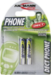1x2 Ansmann maxE NiMH rech.bat. Micro AAA 800 mAh DECT PHONE