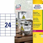 Avery Zweckform ETYKIETY ZF L4718-20 HEAVY DUTY 70X37 MM, 20 ARKUSZY