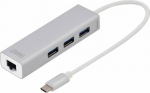 Digitus | USB Type-C 3-Port Hub + Gigabit Ethernet