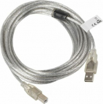 Kabel USB Lanberg USB-A - 5 m Transparent (CA-USBA-12CC-0050-TR)