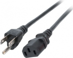 EFB Elektronik EFB Netzkabel USA/NEMA 5-15P-C13 180&deg;,sw,1.8m,SVT AWG18x3C