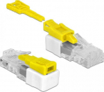 DeLOCK RJ45 Port Blocker - LAN-Portblocker - Wei&szlig;/Gelb (pack of 5)