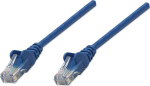 INTELLINET Patchkabel RJ45 U/UTP Cat6 0.50m Lever protection blue