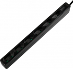 LogiLink 6 sockets 1.5m czarna | LPS231B - Listwa zasilająca 6 sockets CEE 7/16 1.5m czarna