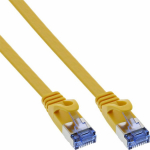 InLine Flat Patch kabel, U/FTP, Cat.6A, yellow, 2m