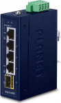 Planet IP30 Compact size 4-Port, 10/100/1000T + 1P 100/1000X