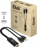 Club3D Adapter HDMI 2.0 > DP 1.2 4K60Hz HDR aktiv St/Bu retail